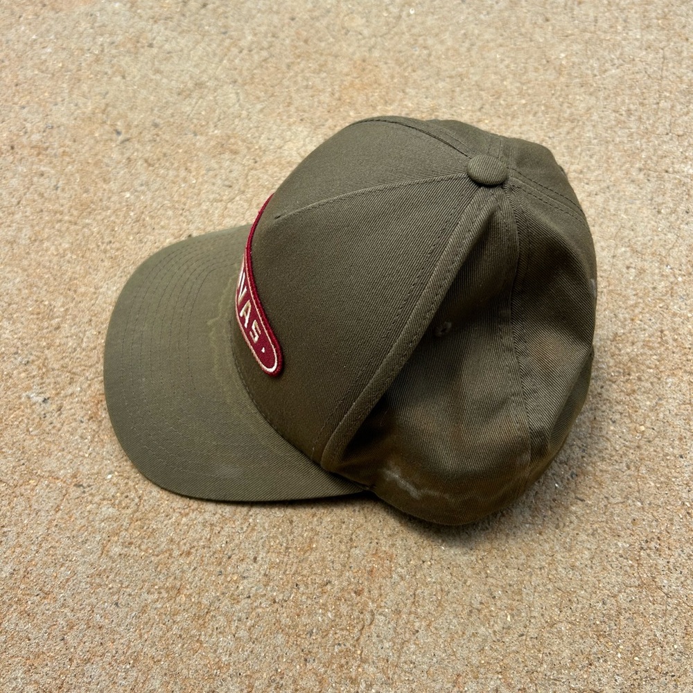 Tecovas Men’s Olive Green and Red Adjustable Baseball Cap With Logo - Picture 4 of 7